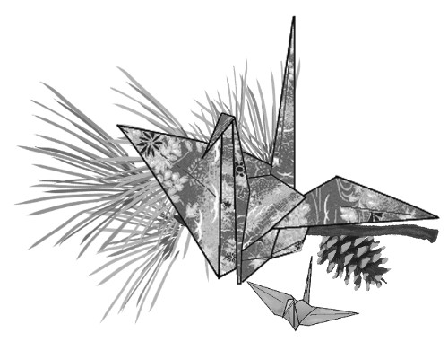 折り鶴 おりづる 動物のイラスト素材 無料テンプレート イラストテンプレート美里音