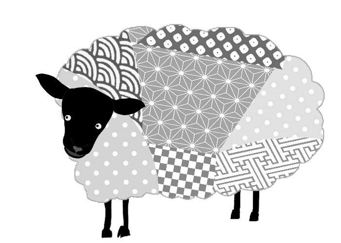 年賀状 羊のイラスト P3 冬のイラスト素材 無料テンプレート イラストテンプレート美里音