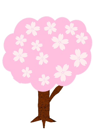 春のイラスト 無料テンプレート 桜